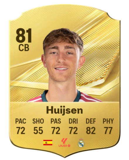 Huijsen 81 Gold CB FC 27 card