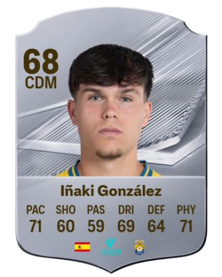 Iñaki González 68 Silver CDM FC 27 card