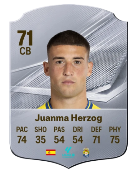 Juanma Herzog 71 Silver CB FC 27 card