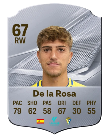 De la Rosa 67 Silver RW FC 27 card