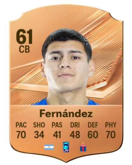 Fernández 61 Bronze CB FC 27 card