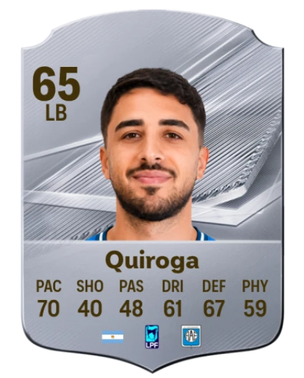 Quiroga 65 Silver LB FC 27 card