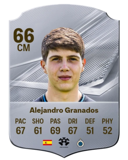 Alejandro Granados 66 Silver CM FC 27 card