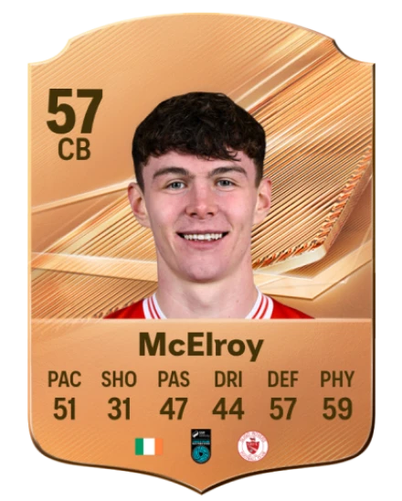 McElroy 57 Bronze CB FC 27 card