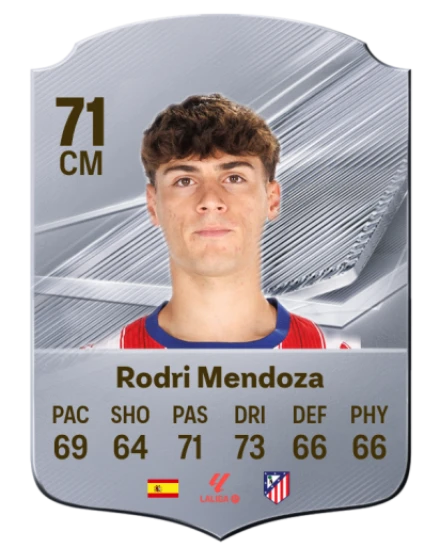 Rodri Mendoza 71 Silver CM FC 27 card