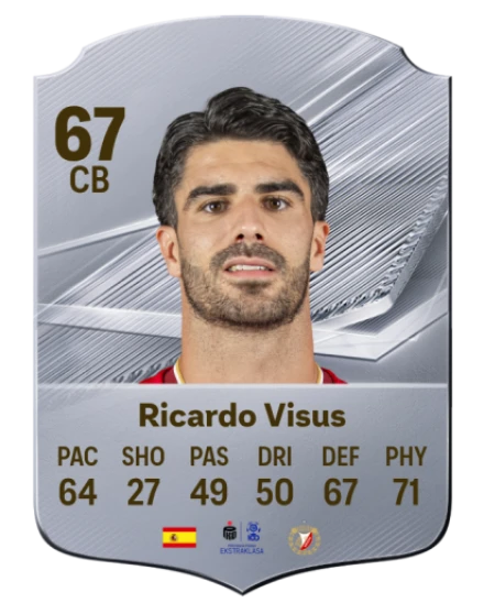 Ricardo Visus 67 Silver CB FC 27 card