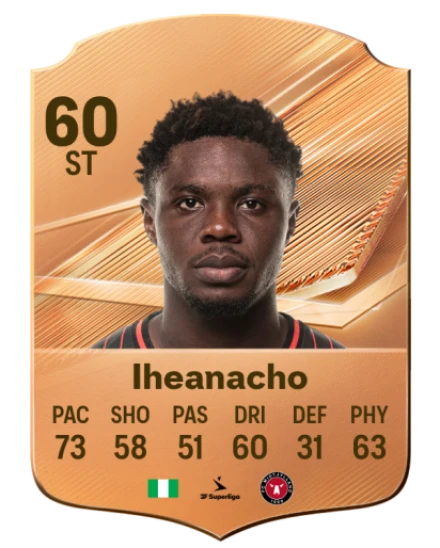 Iheanacho 60 Bronze ST FC 27 card