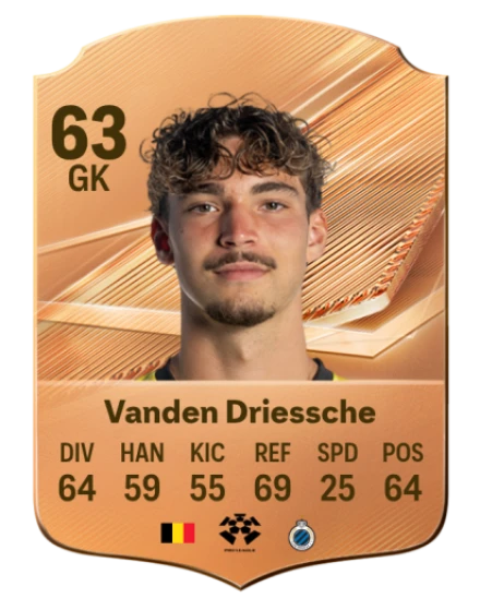 Vanden Driessche 63 Bronze GK FC 27 card