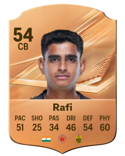 Rafi 54 Common CB FC 26 card