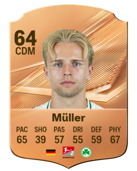 Müller 64 Bronze CDM FC 27 card