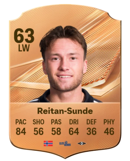 Reitan-Sunde 63 Bronze LW FC 27 card