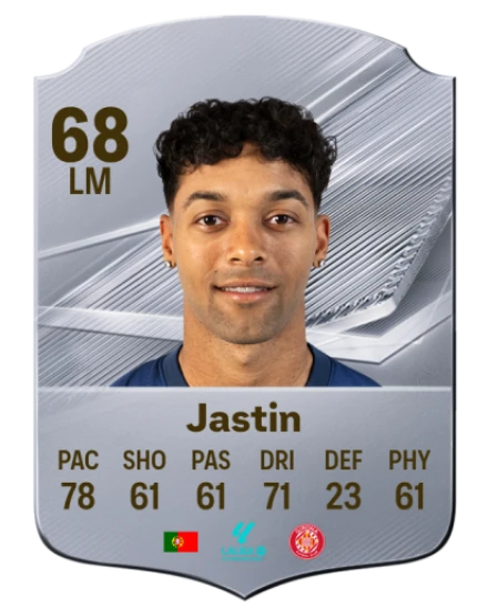 Jastin 68 Silver LM FC 27 card