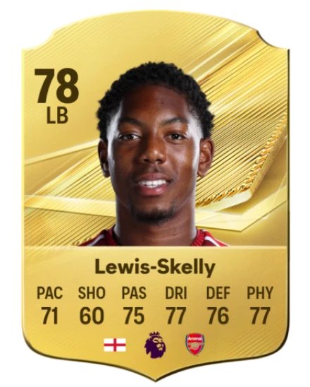 Lewis-Skelly 78 Gold LB FC 27 card