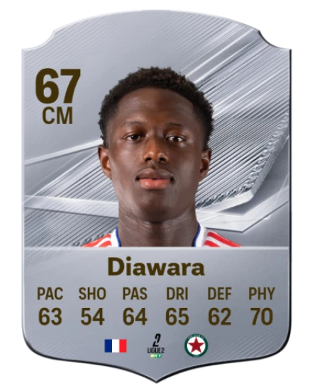Diawara 67 Silver CM FC 27 card