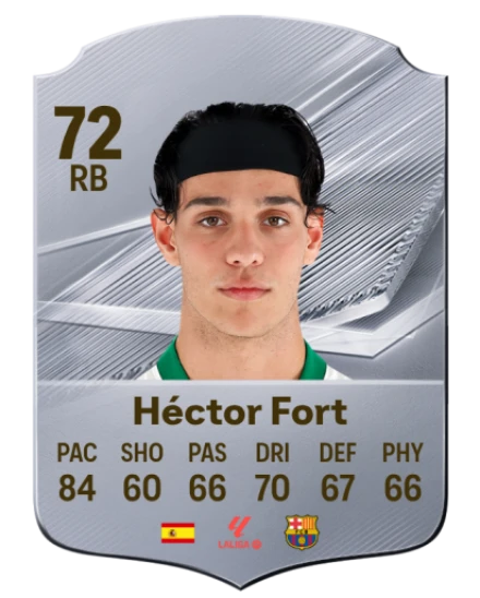 Héctor Fort 72 Silver RB FC 27 card