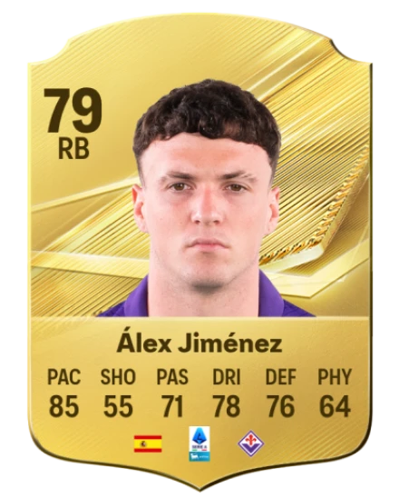 Álex Jiménez 79 Common RB FC 26 card