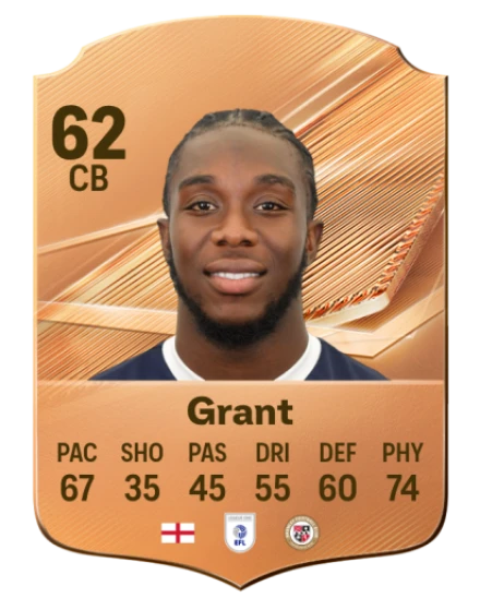 Grant 62 Common CB FC 26 card