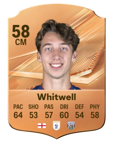 Whitwell 58 Bronze CM FC 27 card