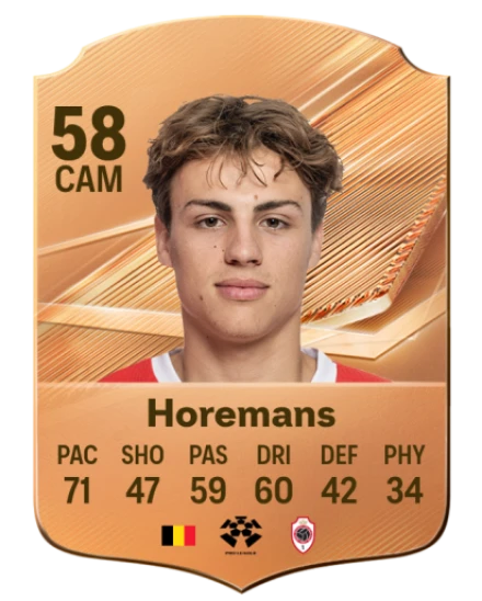 Horemans 58 Rare CAM FC 26 card