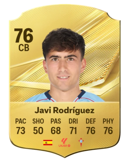 Javi Rodríguez 76 Gold CB FC 27 card