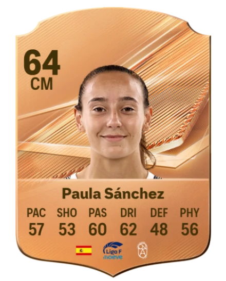 Paula Sánchez 64 Bronze CM FC 27 card