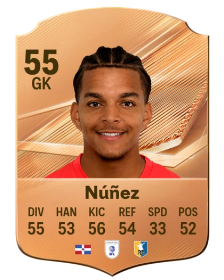 Núñez 55 Bronze GK FC 27 card