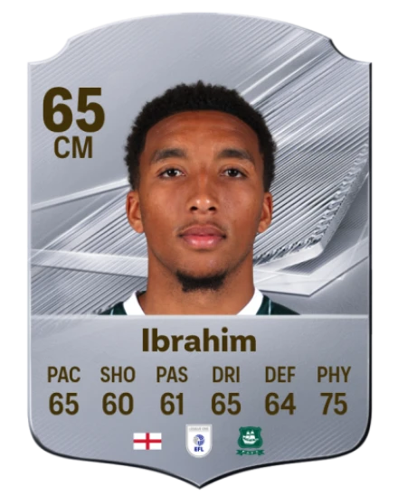 Ibrahim 65 Silver CM FC 27 card