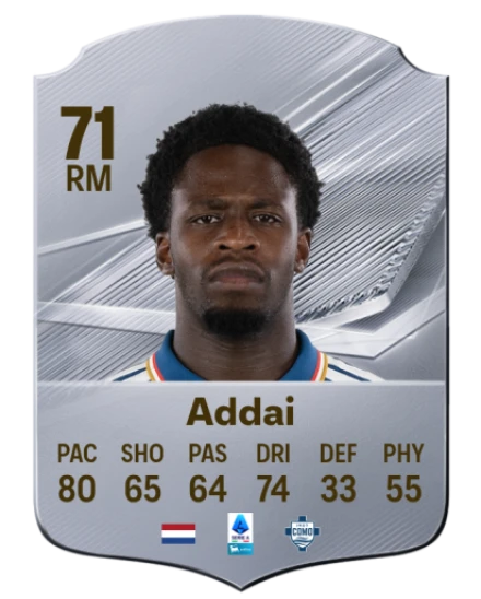 Addai 71 Silver RM FC 27 card
