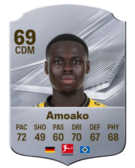 Amoako 69 Silver CDM FC 27 card