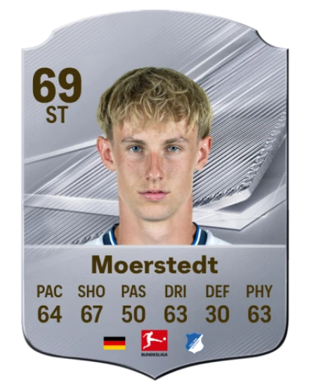 Moerstedt 69 Silver ST FC 27 card