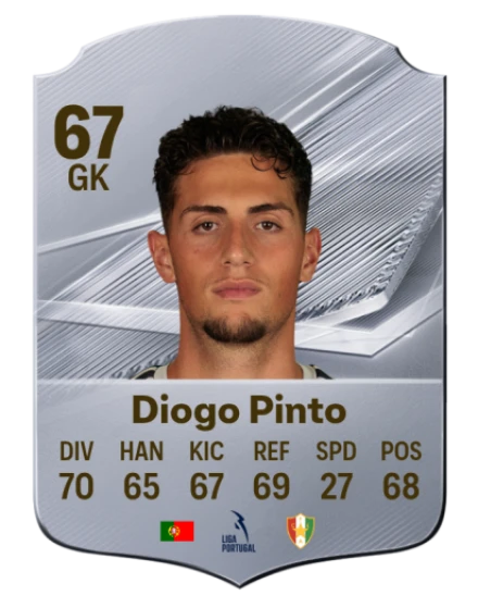 Diogo Pinto 67 Silver GK FC 27 card