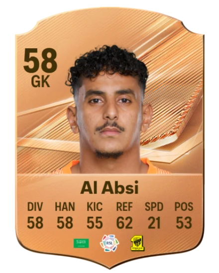 Al Absi 58 Bronze GK FC 27 card