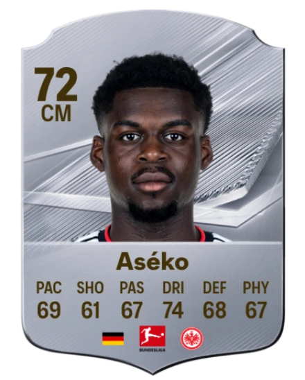 Aséko 72 Silver CM FC 27 card