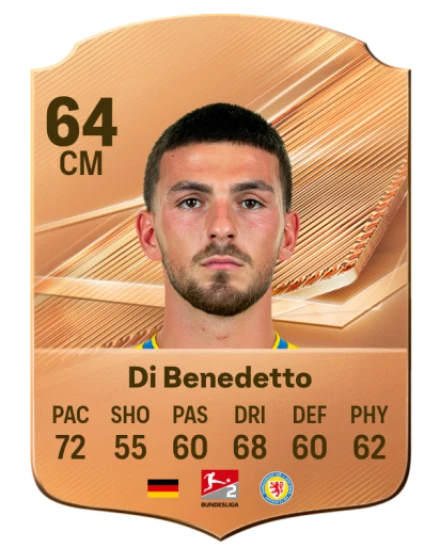 Di Benedetto 64 Bronze CM FC 27 card