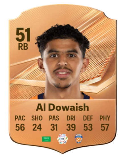 Al Dowaish 51 Bronze RB FC 27 card