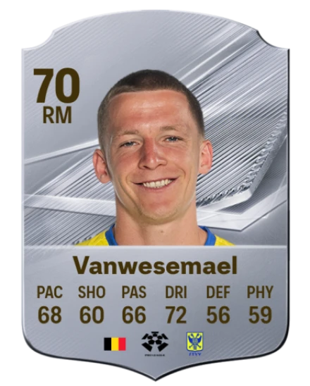 Vanwesemael 70 Common RM FC 26 card