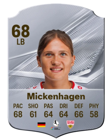 Mickenhagen 68 Silver LB FC 27 card