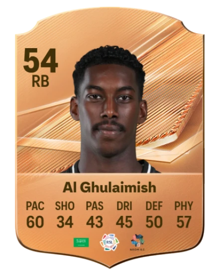 Al Ghulaimish 54 Bronze RB FC 27 card
