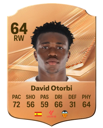 David Otorbi 64 Bronze RW FC 27 card