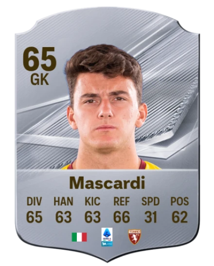Mascardi 65 Silver GK FC 27 card