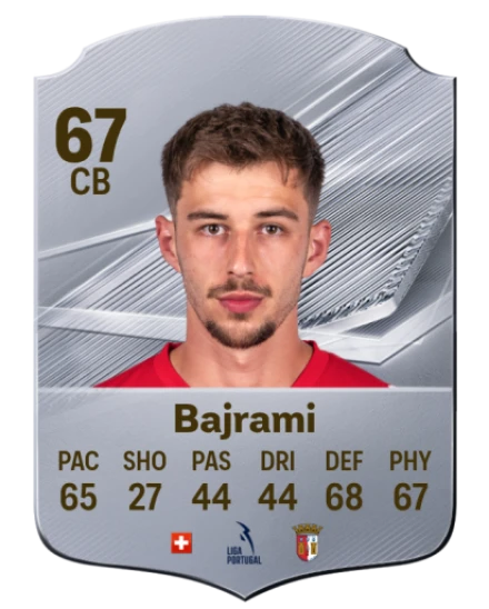 Bajrami 67 Silver CB FC 27 card