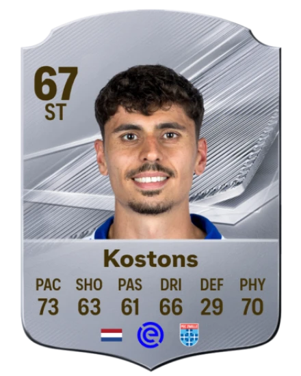 Kostons 67 Silver ST FC 27 card