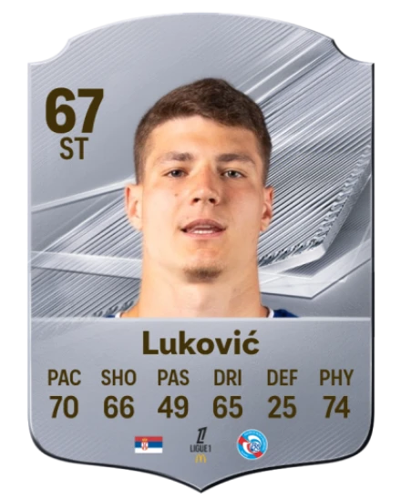 Luković 67 Silver ST FC 27 card