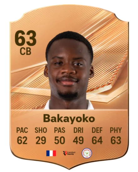 Bakayoko 63 Bronze CB FC 27 card