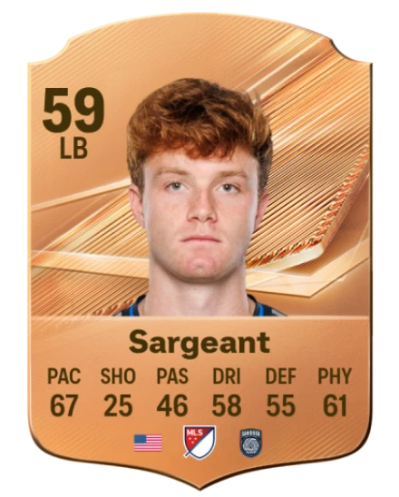Sargeant 59 Bronze LB FC 27 card