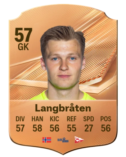 Langbråten 57 Bronze GK FC 27 card
