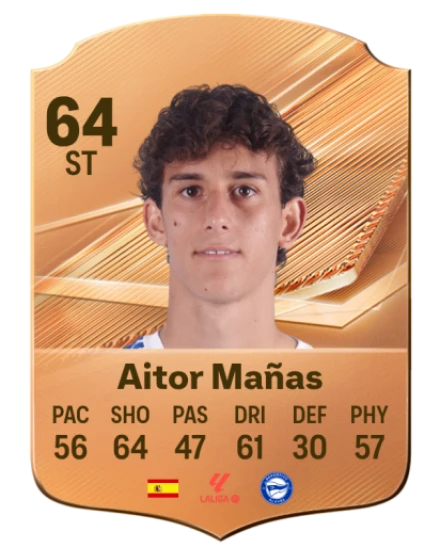 Aitor Mañas 64 Bronze ST FC 27 card