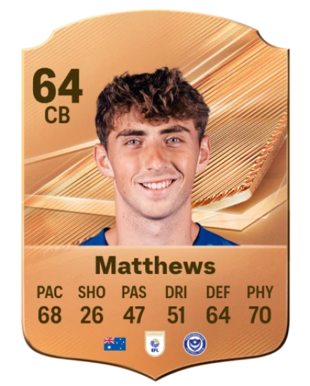 Matthews 64 Bronze CB FC 27 card