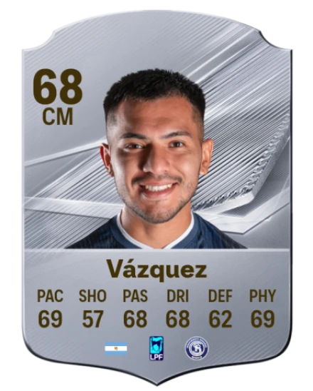 Vázquez 68 Silver CM FC 27 card