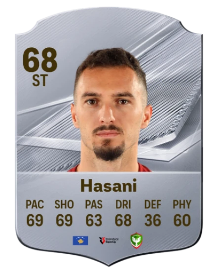 Hasani 68 Rare ST FC 26 card